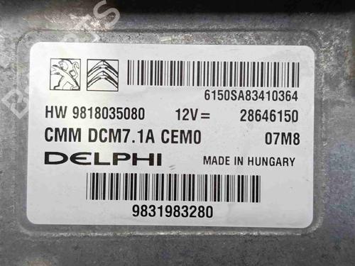 Engine control unit (ECU) CITROËN C5 AIRCROSS (A_) | BP37691006M57 - Image 3