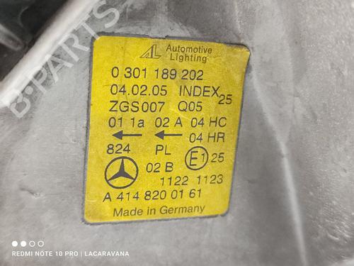 Right headlight MERCEDES-BENZ VANEO (414) 1.7 CDI (414.700) | BP25339332C29 