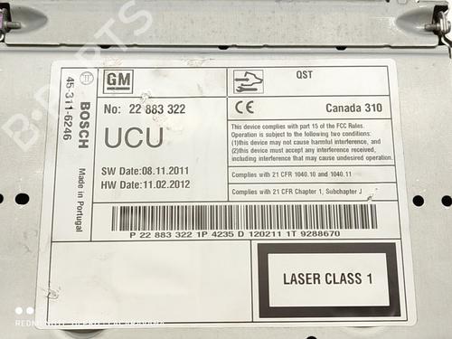 Electronic module CHEVROLET ORLANDO (J309) 2.0 D | BP20702873M83 