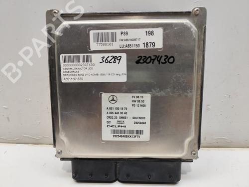 Used Engine control unit (ECU) MERCEDES-BENZ VITO Bus (W639) 116 CDI (639.701, 639.703, 639.705) (163 hp) 29721194