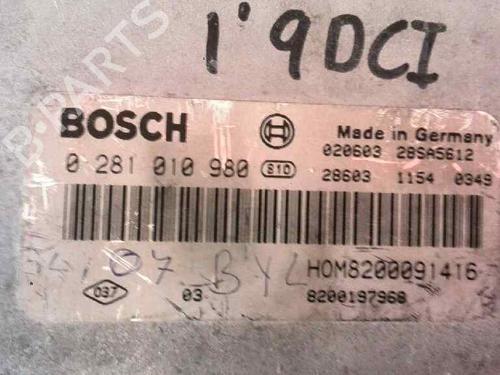 Engine control unit (ECU) RENAULT SCÉNIC I MPV (JA0/1_, FA0_) 1.9 dCi RX4 | BP16503330M57 