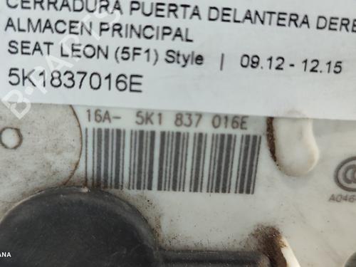 Front right lock SEAT LEON (5F1)  | BP16506884C97 