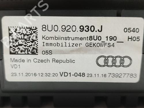 Instrument cluster AUDI Q3 (8UB, 8UG)  | BP27512436C47 