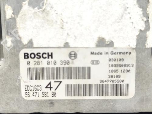 Engine control unit (ECU) PEUGEOT 307 (3A/C)  | BP25793421M57 