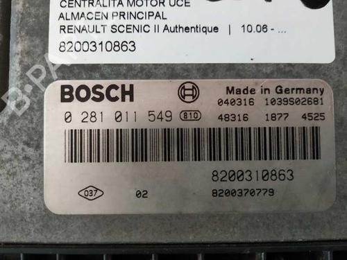 Engine control unit (ECU) RENAULT SCÉNIC II (JM0/1_)  | BP16505457M57 