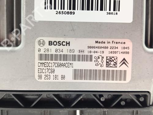 Engine control unit (ECU) PEUGEOT PARTNER Box Body/MPV | BP32266770M57