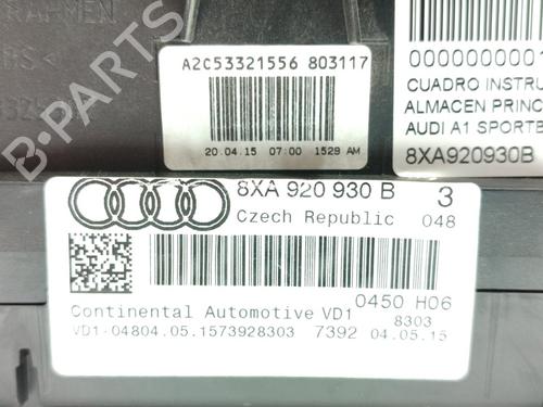 Instrument cluster AUDI A1 Sportback (8XA, 8XF) 1.4 TDI | BP16507311C47 
