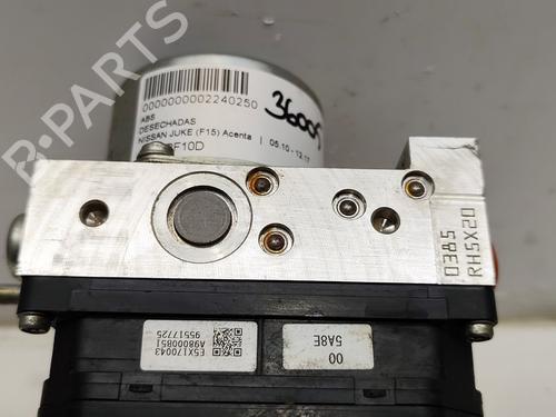 Used ABS pump NISSAN JUKE (F15) [2010-2019]  25378075