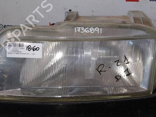 Used Left headlight RENAULT 21 Saloon (L48_) 2.1 D (L48V, L48O) (72 hp) 16507501
