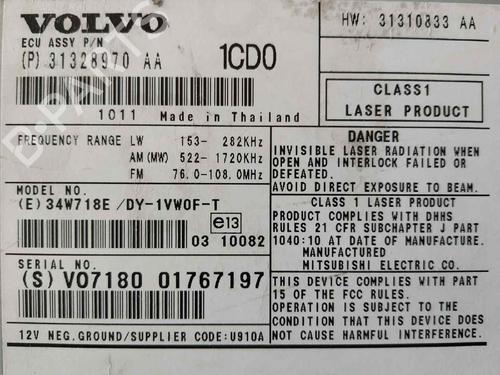 Radio VOLVO XC60 I SUV (156) 2.4 D / D3 / D4 AWD | BP16503385E6 