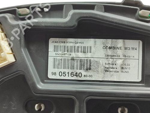 Instrument cluster CITROËN C-ELYSEE (DD_) | BP30527405C47