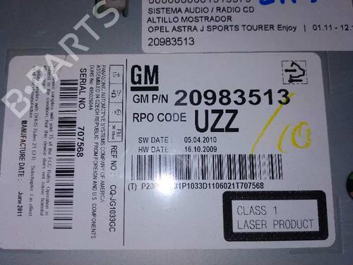 Radio OPEL ASTRA J Sports Tourer (P10)  | BP16505373E6 