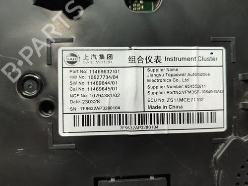 Instrument cluster MG MG ZS SUV  | BP19043973C47 