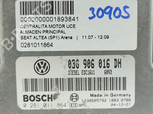 Engine control unit (ECU) SEAT ALTEA (5P1)  | BP16510190M57 