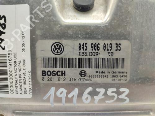 Engine control unit (ECU) SEAT IBIZA III (6L1)  | BP16510855M57 