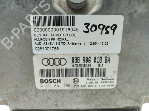 Engine control unit (ECU) AUDI A3 (8L1) 1.9 TDI | BP16510835M57 