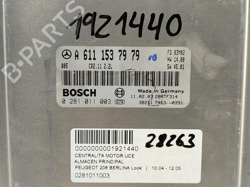 Engine control unit (ECU) PEUGEOT 206 Hatchback (2A/C) 1.4 HDi eco 70 | BP16511159M57 