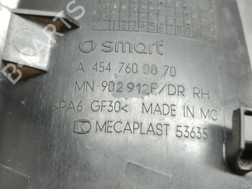 Front right exterior door handle SMART FORFOUR (454) 1.5 CDI (454.001) | BP18865795C129 