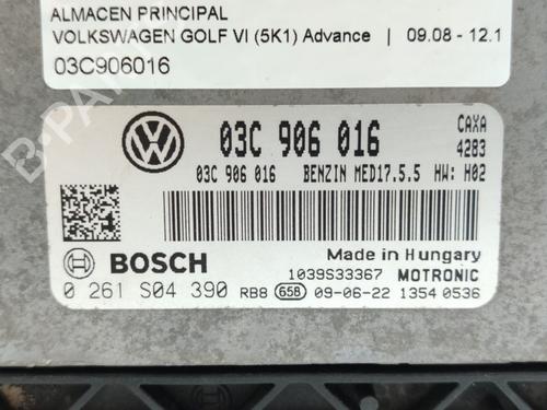 Engine control unit (ECU) VW GOLF VI (5K1)  | BP17585381M57 