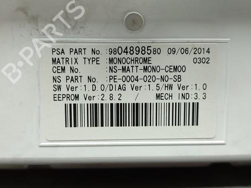 Instrument cluster PEUGEOT 5008 (0U_, 0E_) 1.6 HDi | BP21845668C47 