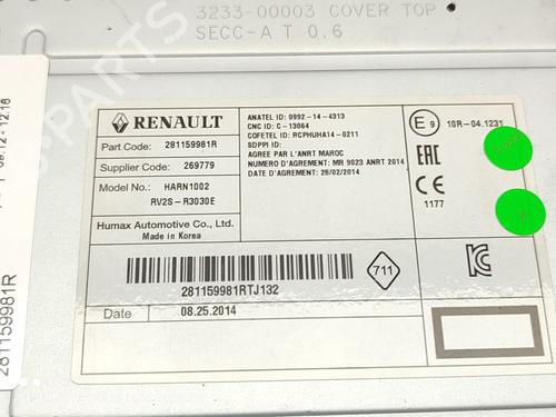 Radio RENAULT CLIO IV (BH_)  | BP21202662E6 