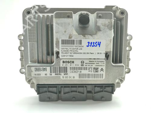 Used Engine control unit (ECU) PEUGEOT 307 Break (3E) 1.6 HDi 110 (109 hp) 16511213
