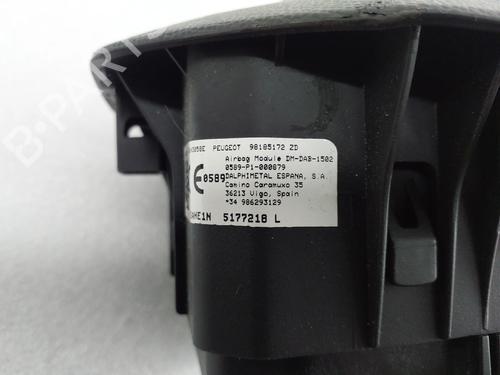 Driver airbag PEUGEOT PARTNER Box Body/MPV (K9) 1.5 BlueHDI 130 | BP29806697C9 