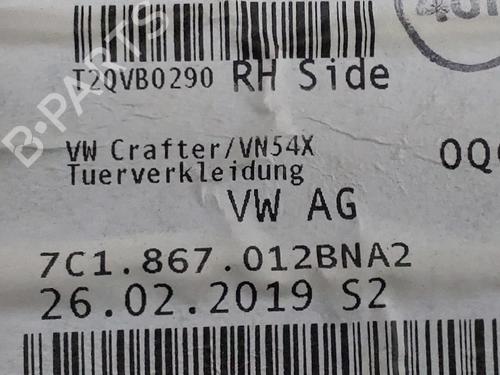 Tapicerka drzwi przednich prawych VW CRAFTER 30-50 Van (2E_) | BP30734137C59