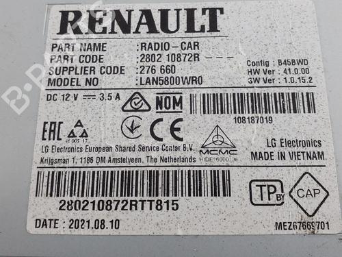 Radio DACIA SPRING  | BP27285826E6 