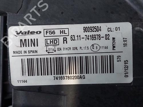 Right headlight MINI MINI (F55)  | BP31707612C29 