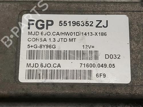 Engine control unit (ECU) OPEL CORSA C Hatchback Van (X01) 1.3 CDTI 16V (F08, W5L) | BP31908214M57