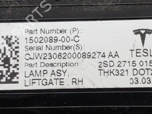 Right tailgate light TESLA MODEL Y (5YJY) Long Range All-wheel Drive | BP32506538C80