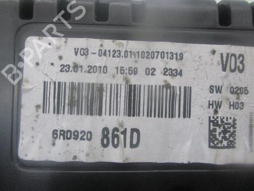 Instrument cluster VW POLO V (6R1, 6C1) 1.6 TDI | BP16612296C47 