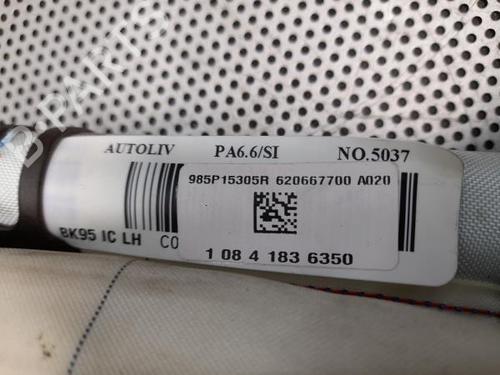 Left curtain airbag RENAULT MEGANE III Grandtour (KZ0/1) 1.5 dCi (KZ09, KZ0D, KZ1G, KZ29, KZ14, KZ1W, KZ10, KZ1F,... | BP16616153C11 
