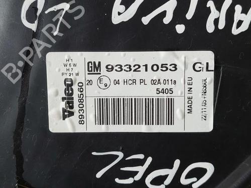 Right headlight OPEL MERIVA A MPV (X03) | BP16617488C29