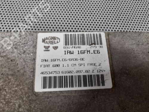 Engine control unit (ECU) FIAT SEICENTO / 600 (187_) 1.1 (187AXB, 187AXB1A, 187AXC1A02) | BP16623876M57 