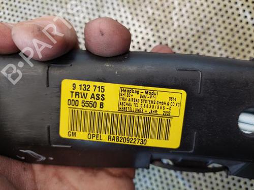 Right curtain airbag OPEL ASTRA G CLASSIC (T98) 1.4 16V (F08, F48) | BP16625826C12 