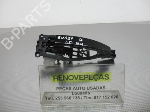 Used Front left exterior door handle OPEL CORSA D (S07) [2006-2015]  19038417