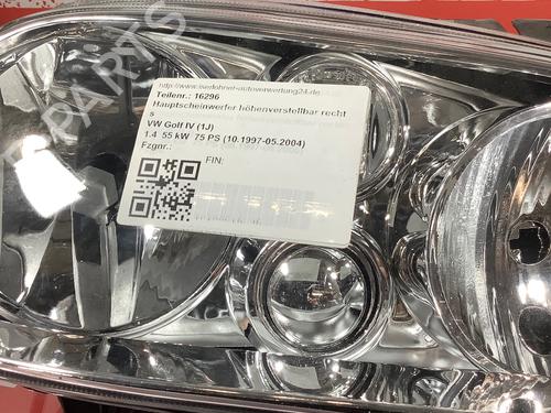 Right headlight VW GOLF IV (1J1) 1.4 16V | BP15222913C29 