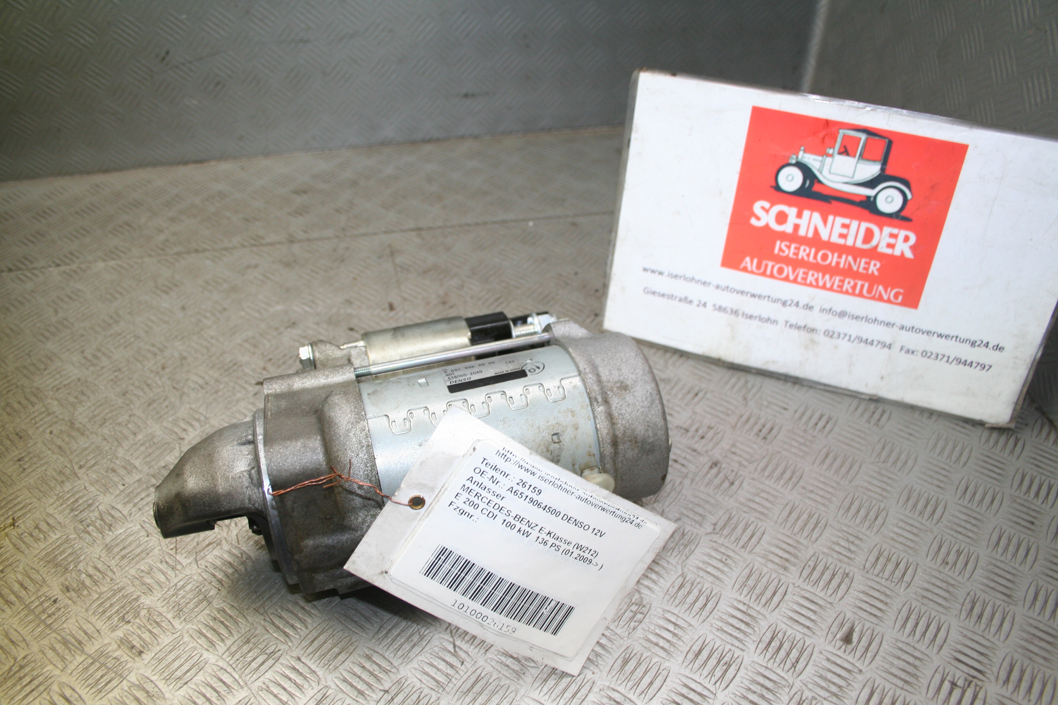 Anlasser Starter Mercedes Sprinter CDI DIESEL E-klasse C-Klasse 200 220 CDI
