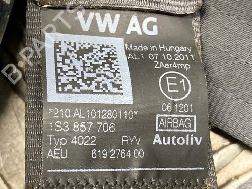 Front right seatbelt VW UP! (121, 122, BL1, BL2, BL3, 123) 1.0 | BP40509859I25 - Image 7