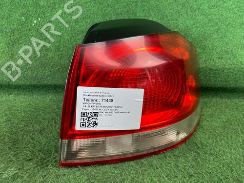 Used Right taillight VW GOLF VI (5K1) 1.4 (80 hp) 16300561