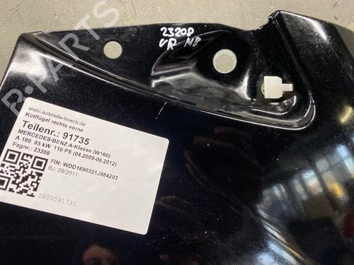 Right front fenders MERCEDES-BENZ A-CLASS (W169) A 180 (169.032, 169.332) | BP31048343C42