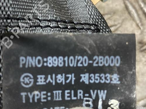 Rear right seatbelt HYUNDAI SANTA FÉ II (CM) 2.2 CRDi 4x4 | BP27478769I28 