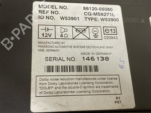Radio TOYOTA AVENSIS (_T25_) 1.6 VVT-i (ZZT250_, ZZT250R) | BP24541092E6 