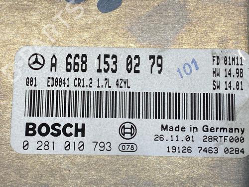 Engine control unit (ECU) MERCEDES-BENZ A-CLASS (W168) A 170 CDI (168.009, 168.109) | BP25474881M57 