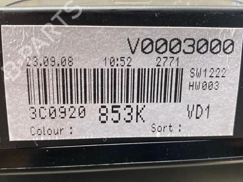 Instrument cluster VW PASSAT B6 Variant (3C5) 2.0 TDI | BP31714296C47 