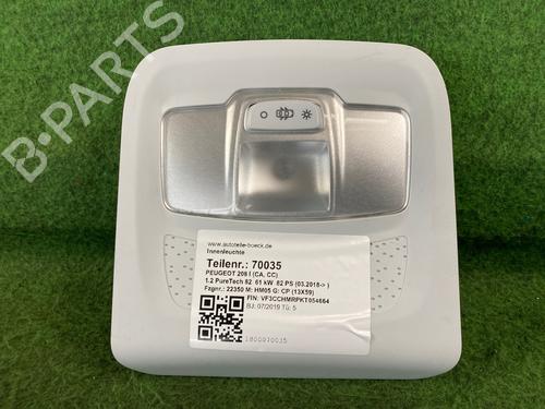 Used Interior roof light PEUGEOT 208 I (CA_, CC_) 1.2 PureTech 82 (82 hp) 15961678