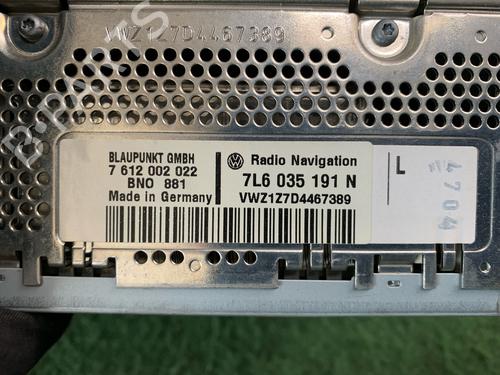 Radio VW TOUAREG (7LA, 7L6, 7L7) 2.5 R5 TDI | BP16576205E6 