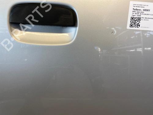 Right rear door OPEL AGILA A (H00) 1.0 (F68) | BP15483666C5 